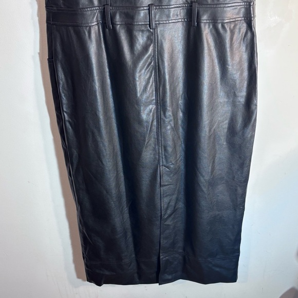 FREE PEOPLE SZ L Danni Vegan Leather Collar Pockets Western Style NEW WITH TAG - Picture 11 of 14